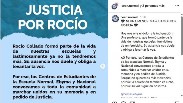 Pedido de justicia y dolor en las redes por el femicidio de la docente Rocío Collado en San Rafael
