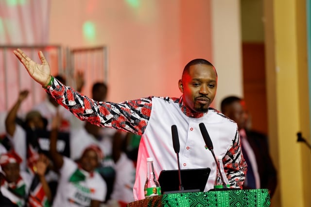 Kenyan activist Boniface Mwangi, 42, is an outspoken critic of President William Ruto
