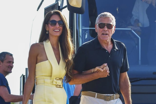 George y Amal Clooney llegan al 82° Festival de Cine de Venecia