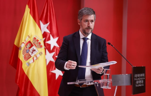 El portavoz del Gobierno de la Comunidad de Madrid, Miguel Ángel García.