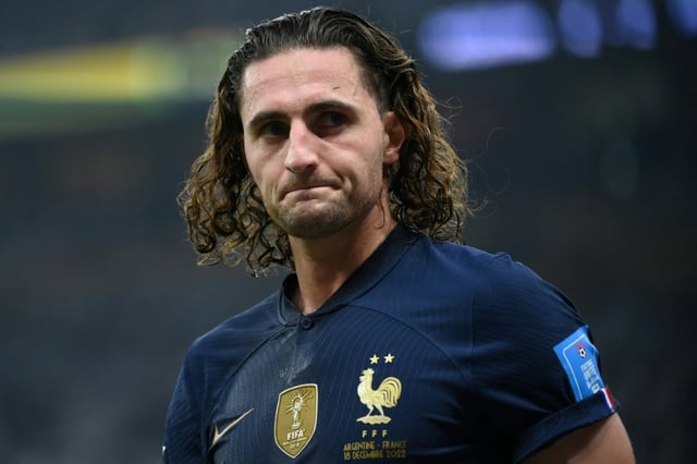 Adrien Rabiot avec le maillot de l'équipe de France lors de la finale du Mondial-2022 contre l'Argentine, le 18 décembre 2022 à Doha