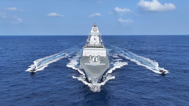 The remaining five P 17A ships are currently under construction. Credit: Ministry of Defence/Press Information Bureau/Government of India.