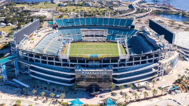 The EverBank Stadium home of NFL team the Jacksonville Jaguars