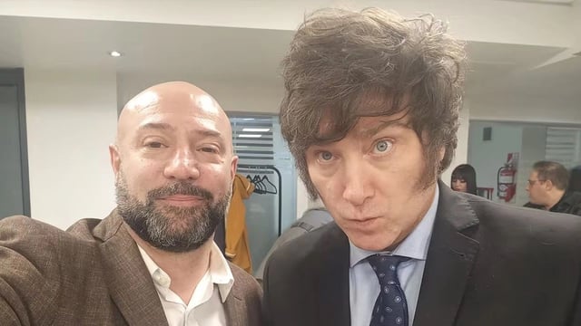 Diego Spagnuolo y Javier Milei