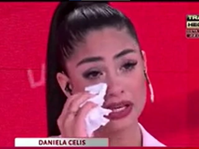 Daniela Celis se quebró en vivo al enterarse de que Thiago Medina le fue infiel. Captura TV