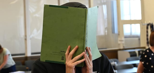 Der verurteilte Libanese im Gerichtssaal