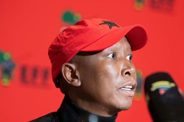 Julius Malema is the leader of the populist EFF party