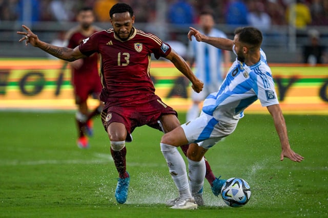En la primera ronda, la selección argentina empató con Venezuela como visitante 1 a 1