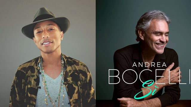 Pharrell Williams Andrea Boccelli Vatican City Disney Plus
