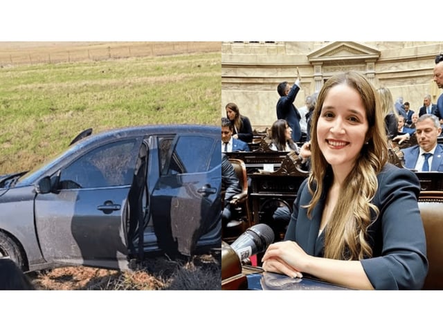 Rocío Bonacci sufrió un impactante accidente de tránsito en la autopista Rosario-Buenos Aires (Gentileza La Capital-Instagram/@rociobonacci).