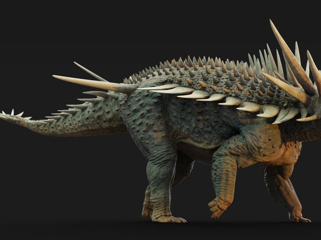 Spicomellus afer, el anquilosaurio más antiguo del mundo y el primero descubierto en África.