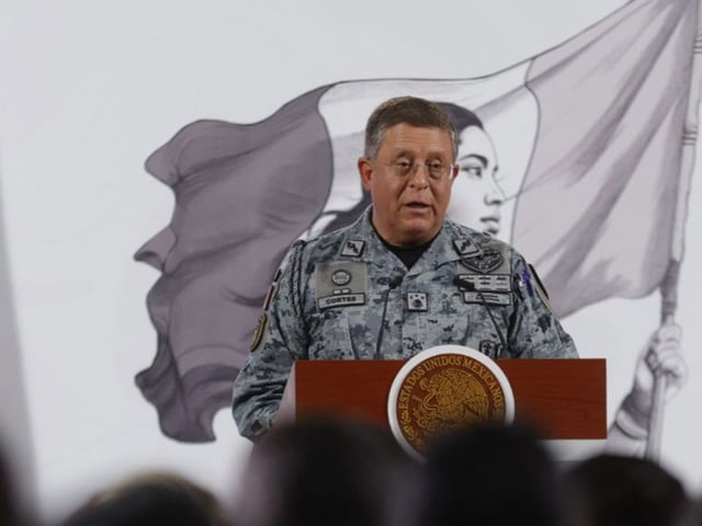 Hernán Cortés, comandante de la Guardia Nacional en Palacio Nacional