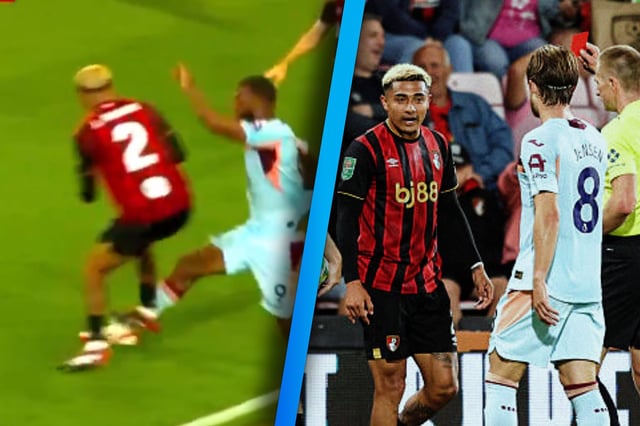 Julián Araujo salió expulsado en los últimos minutos del Bournemouth vs Brentford en la Carabao Cup. (Foto: Especial GH)