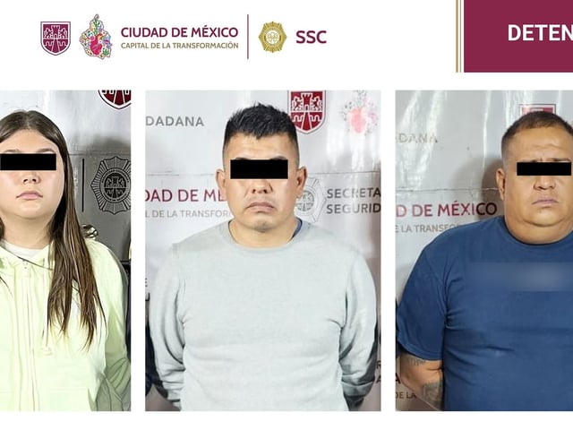 Integrantes de la célula criminal.