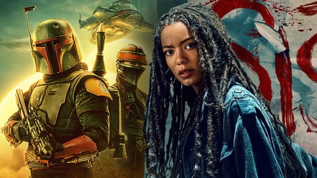 The poster for the Book of Boba Fett and Marie in Gen V Season 2