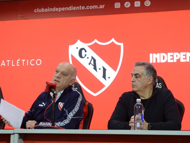 27-08-2025 Buenos Aires - Conferencia de prensa Néstor Grindetti Presidente Independiente. Foto: Luciano Thieberger.  FTP CLARIN LTH_3703.jpg Z Invitado