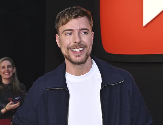 File photo of James Donaldson aka MrBeast attends the YouTube TV's Upfront Brandcast at David Geffen Hall on Wednesday, May 14, 2025, in New York.