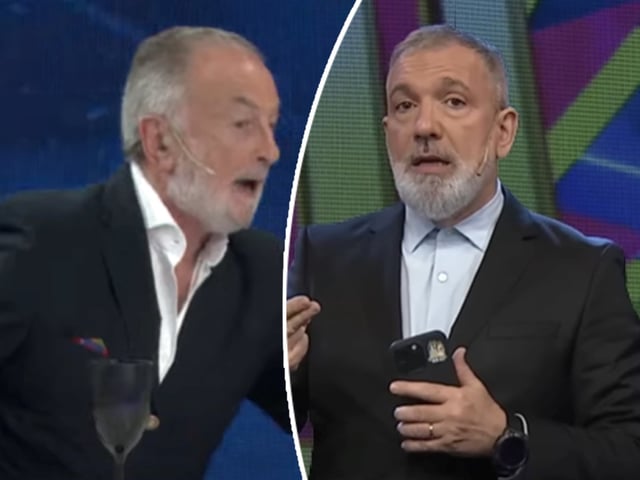 Fuerte cruce entre Horacio Embón y Pablo Duggan. Captura TV.