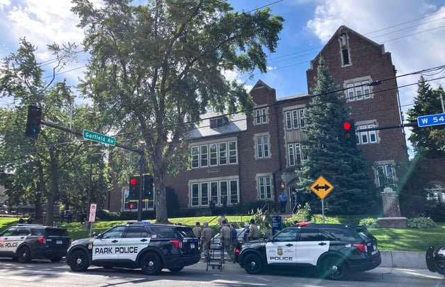 Police and first responders at the scene