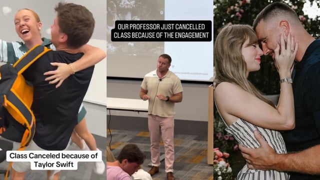 professor cancels class for taylor swift's engagement