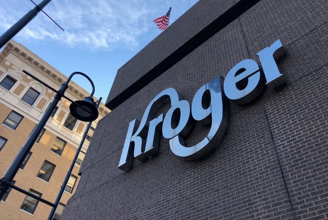 The Kroger supermarket chain's headquarters is shown in Cincinnati, Ohio, U.S., June 28, 2018.