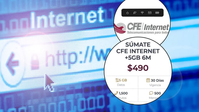 CFE lanza paquete semestral de internet por 490 pesos