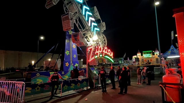 RCMP at the scene of a fatality at the Prince Rupert Summer Carnival on Aug. 26, 2025.