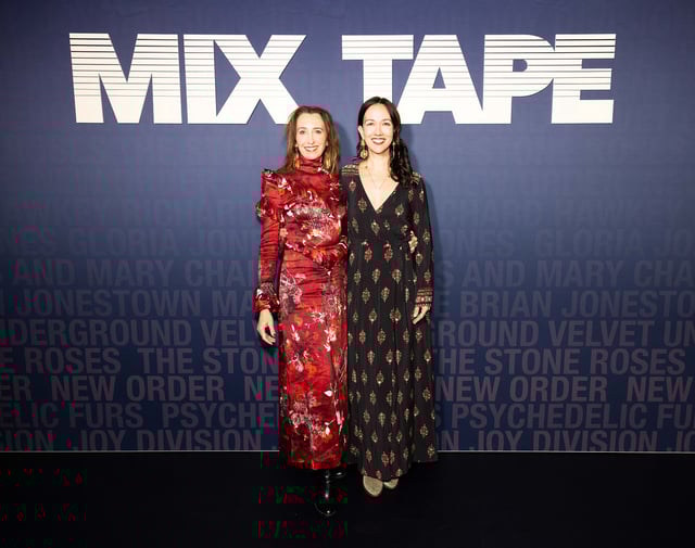 Angie Fielder and Polly Staniford at 'Mix Tape' Australian premiere.