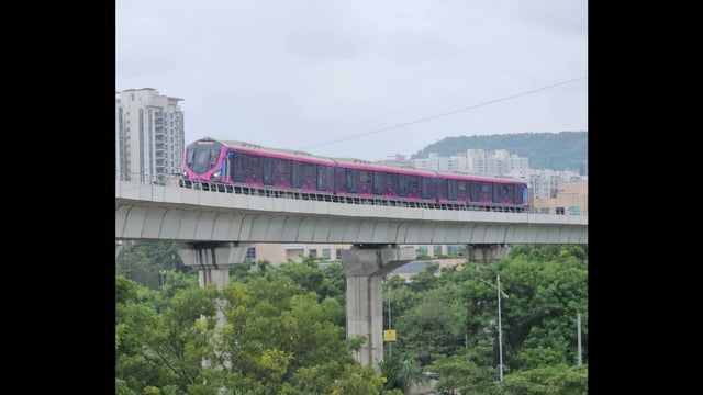 The project is now 87% complete. We are working to finish the entire 23.3-km route by March 2026, says official. (HT PHOTO)