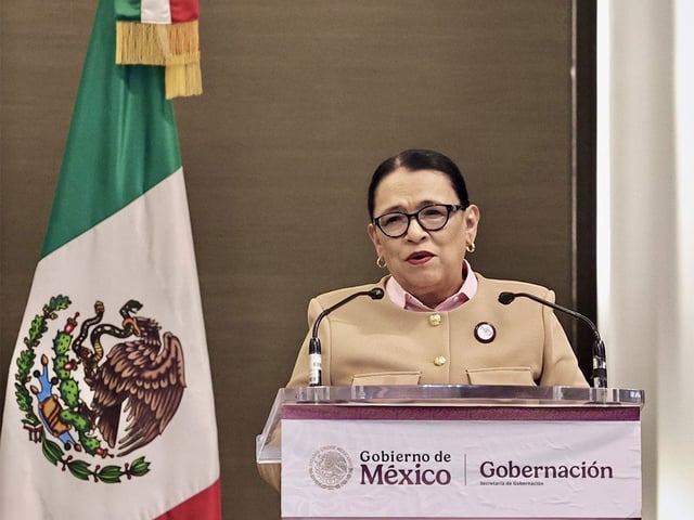 La secretaria de Gobernación, Rosa Icela Rodríguez Velázquez