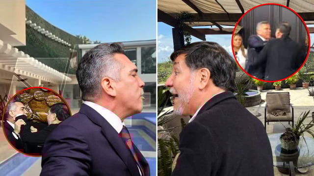 Entre acusaciones, insultos y golpes, la pelea entre Alito y Noroña volvió a poner bajo la lupa sus millonarias residencias. FOTO: Especial
