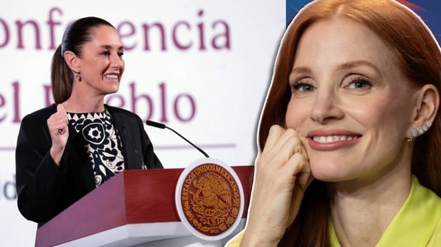 Sheinbaum respondió al apoyo de Jessica Chastain y destacó confianza en su gabinete. / Foto: Especial