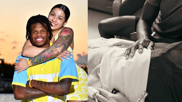 Travis Hunter and wife Leanna Lenee welcomed a baby boy