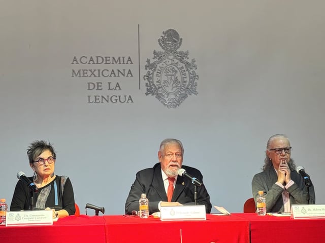 La conferencia fue encabezada por Concepción Company Company, Gonzalo Celorio y Malena Mijares.
