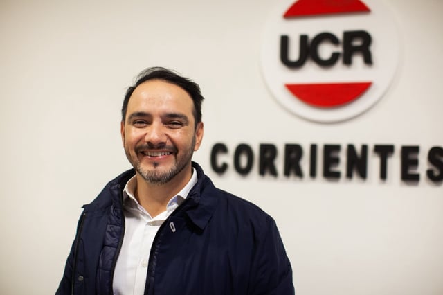 Juan Pablo Valdés, el candidato oficialista a la gobernación de Corrientes, en la entrevista con LA NACION
