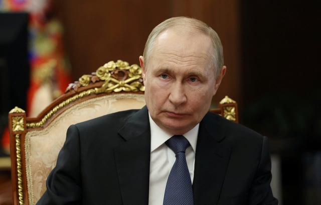 Russian President Vladimir Putin chairs a meeting with members of the government in Moscow, Russia August 27, 2025. Sputnik/Vyacheslav Prokofyev/Pool via REUTERSY.