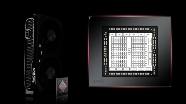 An image about AMD's next-gen RDNA 5 flagship gaming GPU pictured, 96 Compute Units, 512-bit memory bus