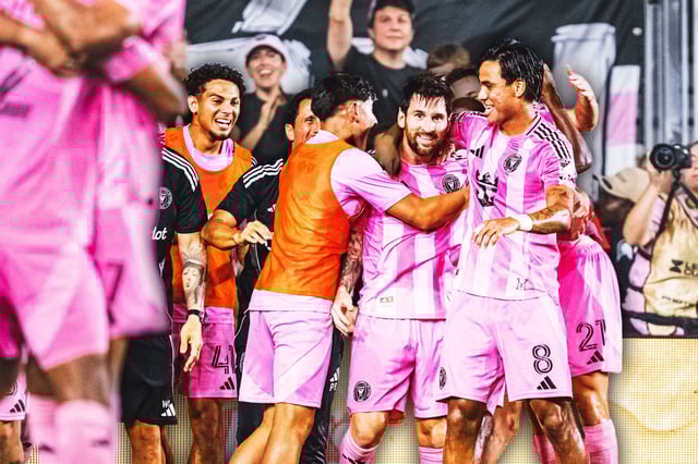 Messi marcó un doblete. Foto: Inter Miami en X.