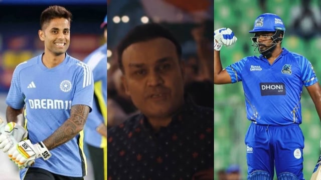 Suryakumar Yadav, Virender Sehwag, Sanju Samson | Image: BCCI/SonyLiv/KCL