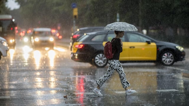 Lluvia en Barcelona