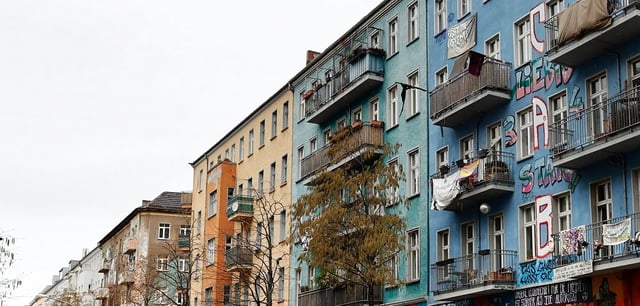 Aufnahme des Hauses in der Rigaer Straße
