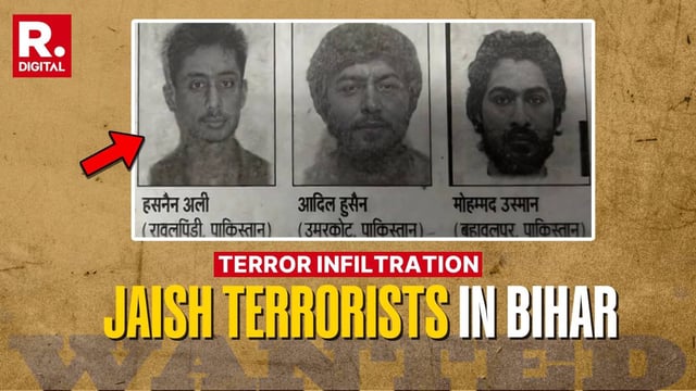 Bihar on High Alert: Police Track 3 Pakistani Jaish Terrorists Who Entered India via Nepal Border | Image: Republic
