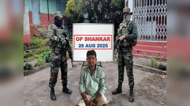 Assam Rifles Arrest Suspect in Manipur Extortion and Arms Trafficking Case | Image: ANI