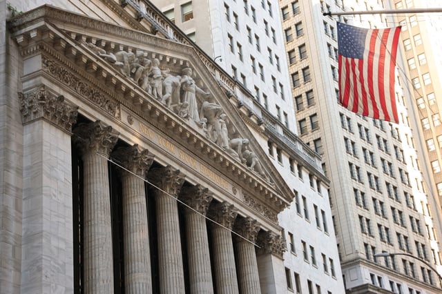 NEW YORK, NEW YORK - AUGUST 22: The New York Stock Exchange is seen during morning trading on August 22, 2025 in New York City. Stocks opened up high amid Federal Reserve Chair Jerome Powell’s speech at the annual Jackson Hole Economic Symposium with the Dow Jones leading the way opening up over 600 points.  (Photo by Michael M. Santiago/Getty Images)