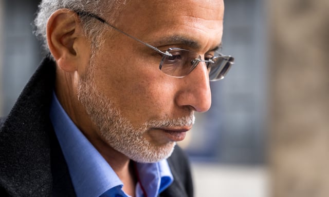 Tariq Ramadan en 2024, lors d'une audition devant la justice suisse.
