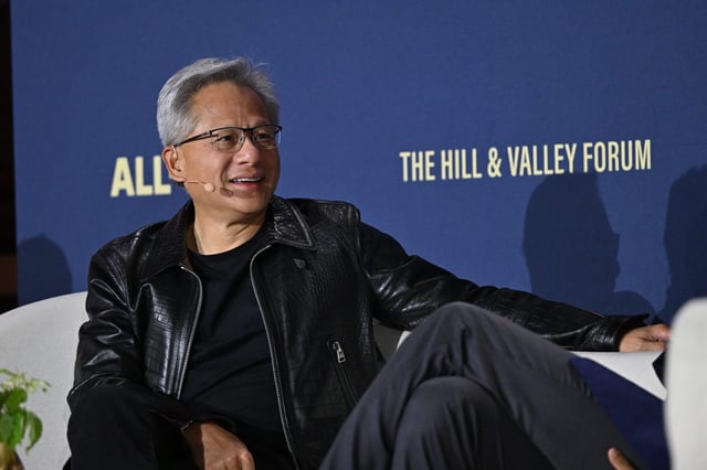 Jensen Huang, Co-Founder and CEO, NVIDIA speaks onstage at the All-In and Hill & Valley Forum "Winning The AI Race" at Andrew W. Mellon Auditorium on July 23, 2025 in Washington, DC.