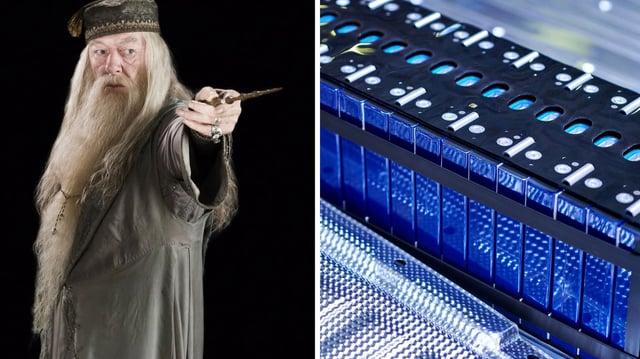 Inspired by a scene in "Harry Potter" where Dumbledore cleans a room with a flick of his wrist, researcher Cho wondered if a similar "magic" could be applied to battery recycling.