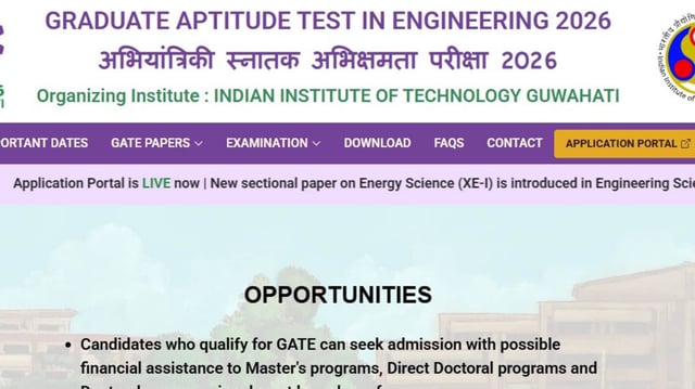 GATE 2026 registrations has started at gate2026.iitg.ac.in. The direct link to apply is given here. 