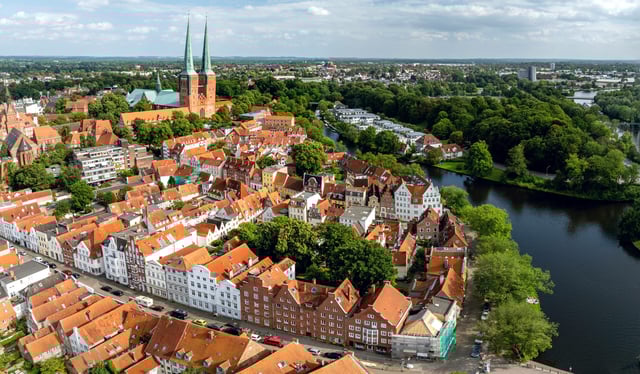 Blick über Lübeck