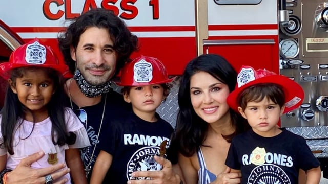  Sunny Leone often shares photos of her kids from birthday celebrations, family vacations and other special occasions.